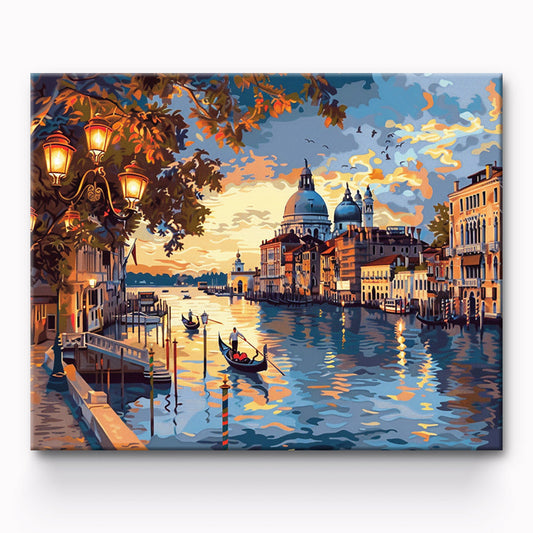 Aqua City Painting By Number 1