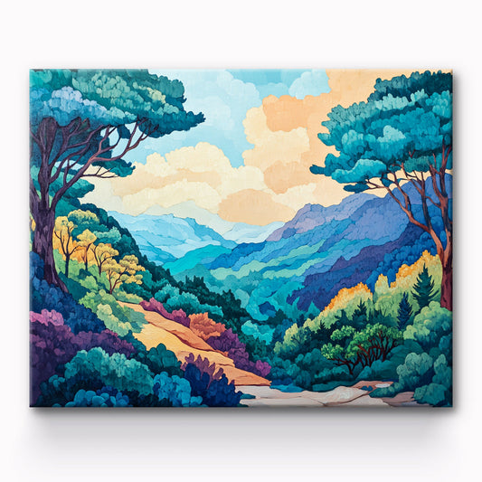 Mountain Landscape Painting By Number 1