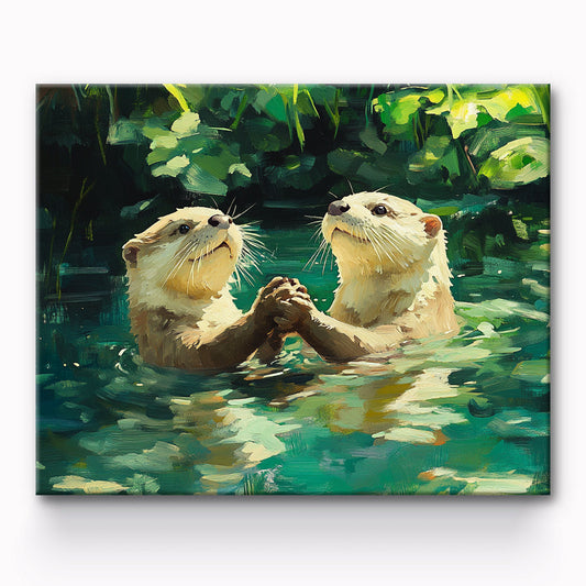 Two Best Friends Suise Painting By Number 1