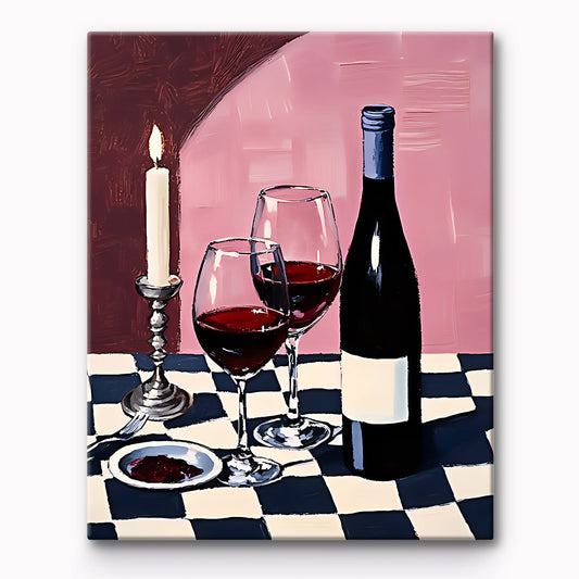 Wine Night Painting By Number 1