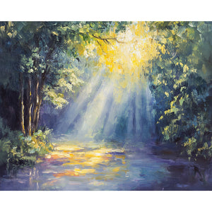Forest Light Painting By Number 2