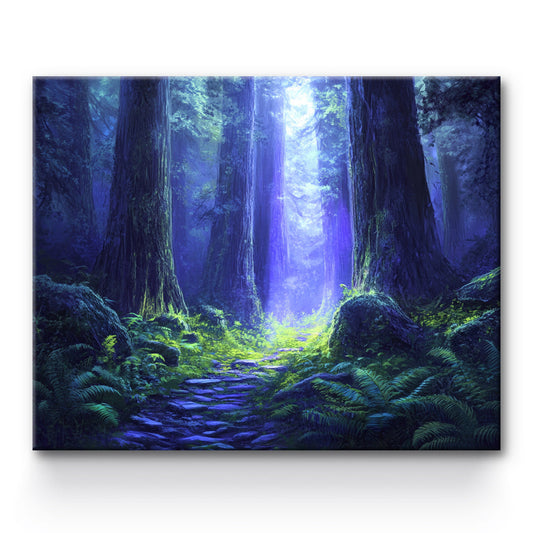 Deep Purple Forest Painting By Number 1