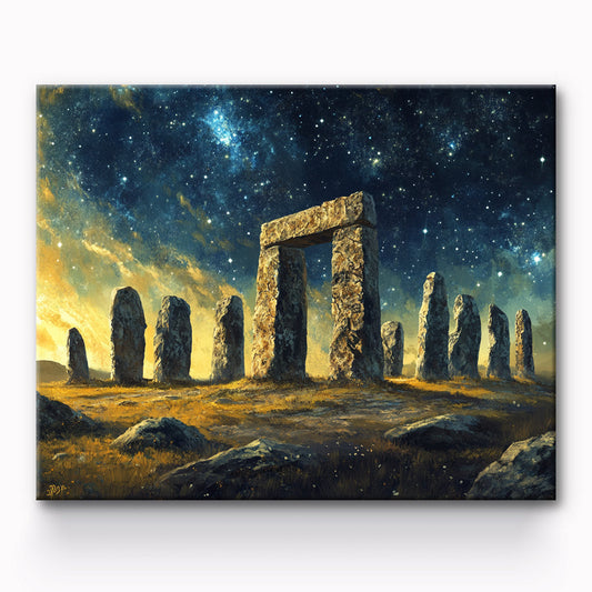 Stonehenge Landscape Painting By Number 1