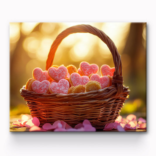 Basket of Love Painting By Number 1