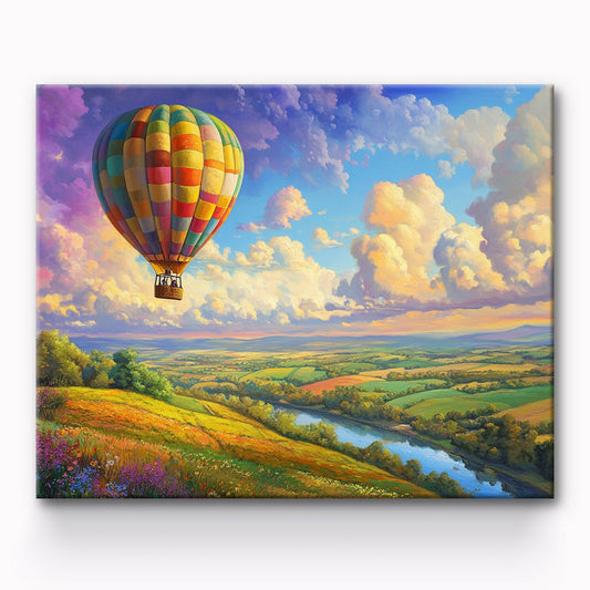 Hot Air Balloon Painting By Number 1