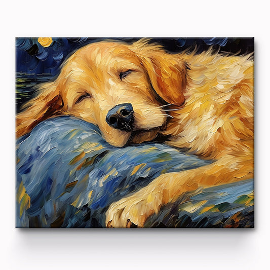 Sleeping Dogs Painting By Number 1