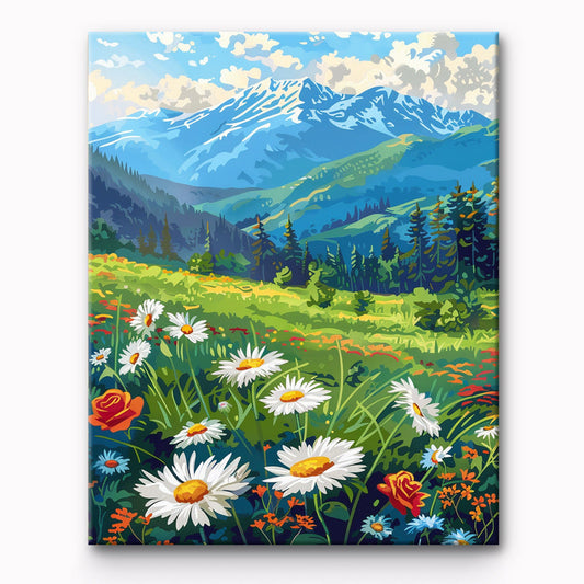 Flower Farm Painting By Number 1