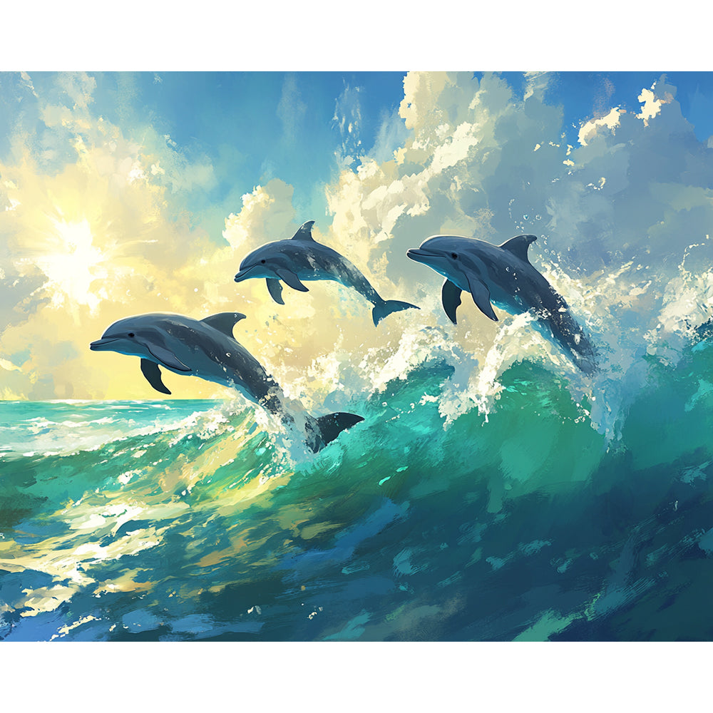 Dolphin Painting By Number 2