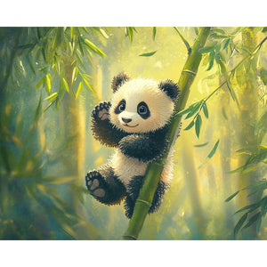 Cartoon Panda Painting By Number 2