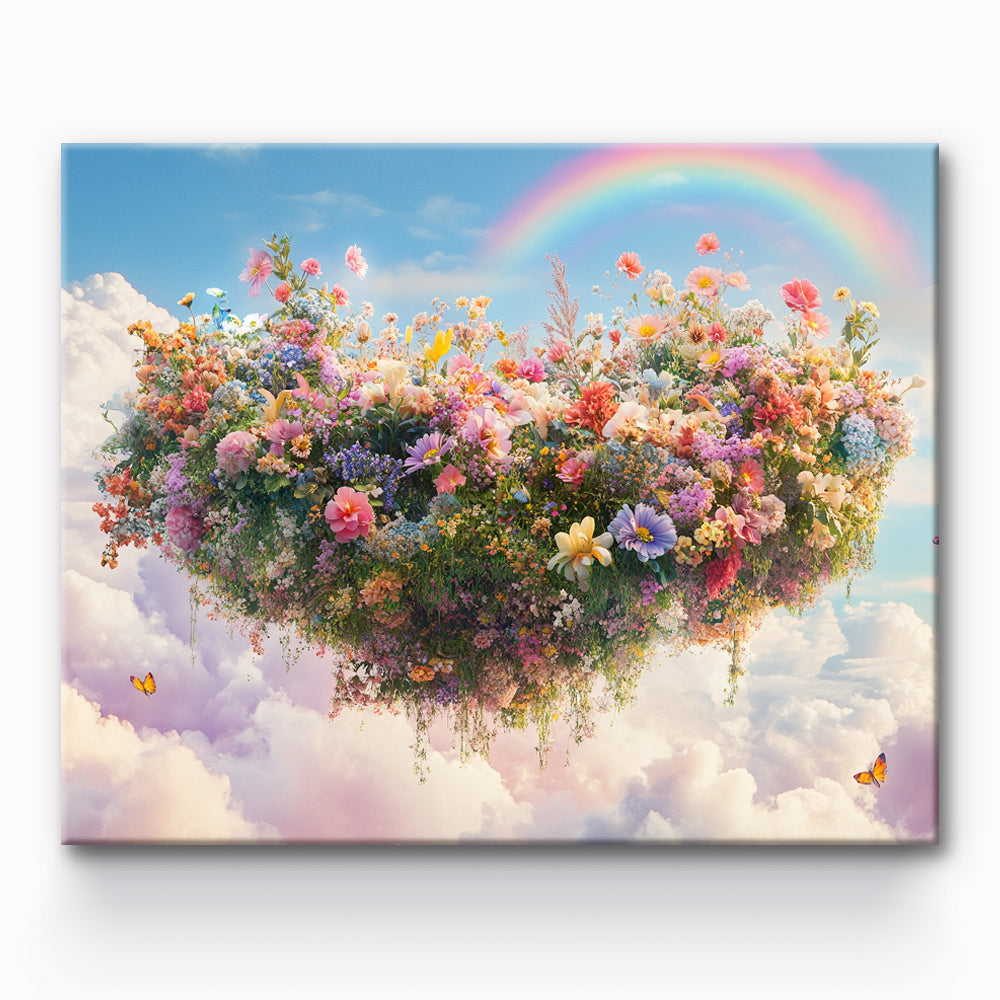 Flower Island Painting By Number 1