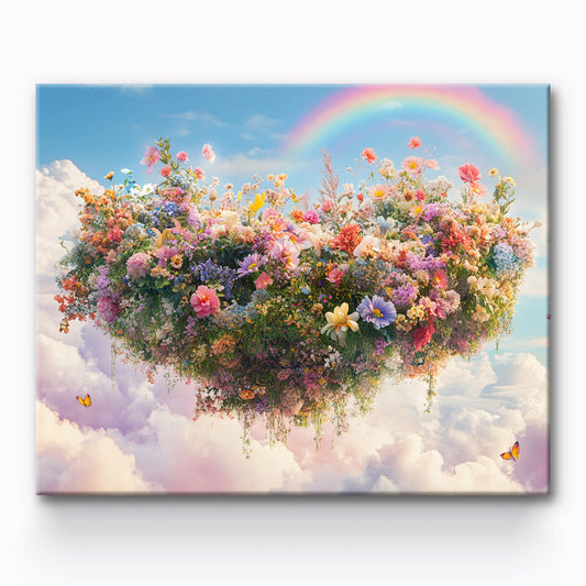 Flower Island Painting By Number 1