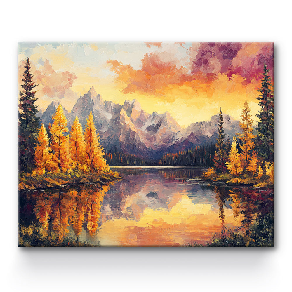 Mountain Twilight Painting By Number 1