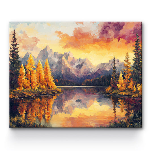 Mountain Twilight Painting By Number 1