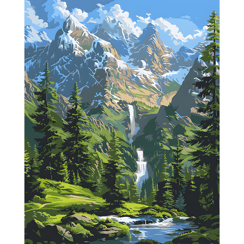 Recesses Of The Forestt Painting By Number 2