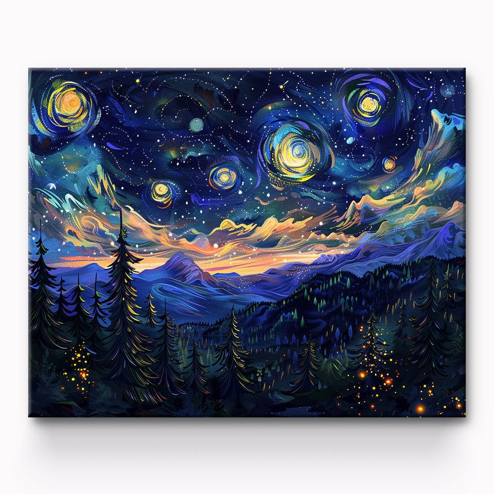 Starry Sky Painting By Number 1