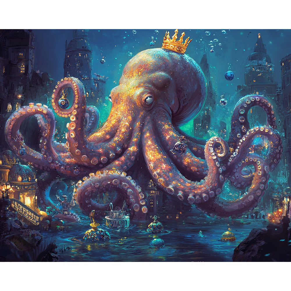 Octopus Kingdom Painting By Number 2