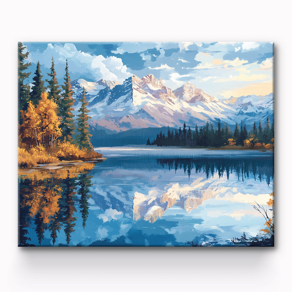 Mountains Painting By Number 1