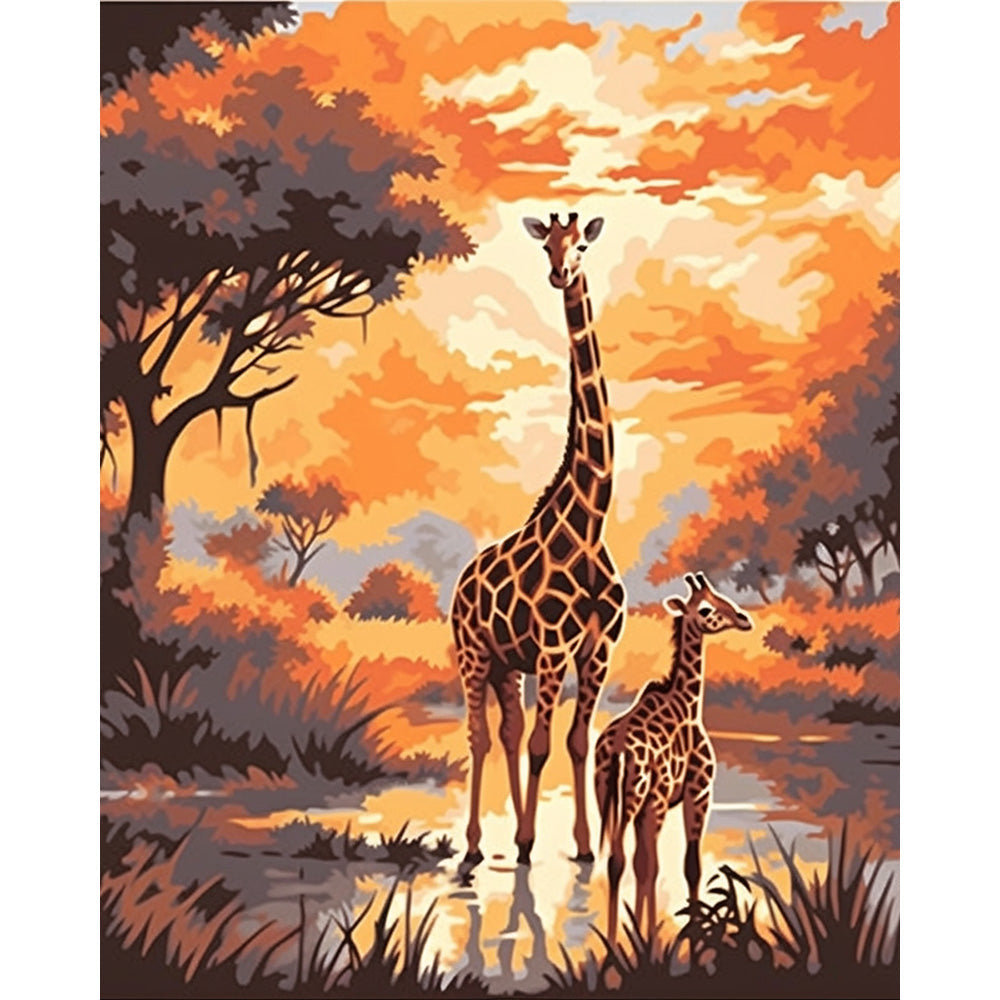 Giraffe Painting By Number 2