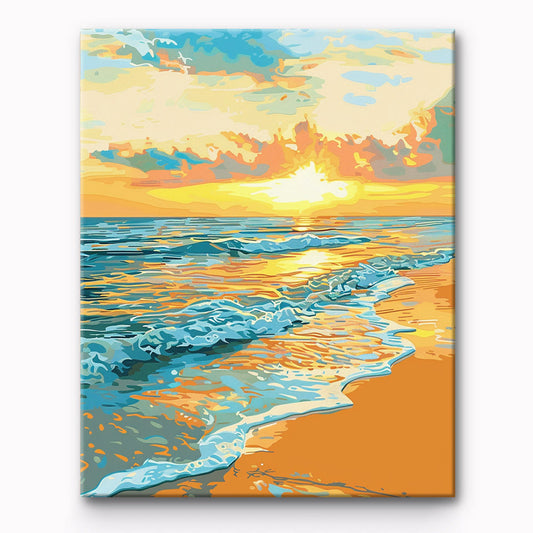 Seafront Painting By Number 1