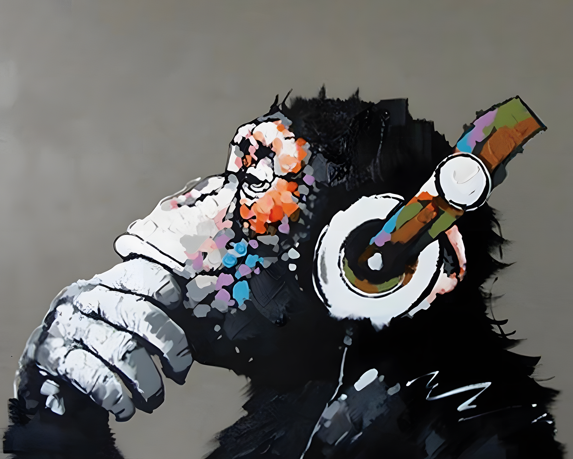 Music Loving Gorilla Painting By Number 2