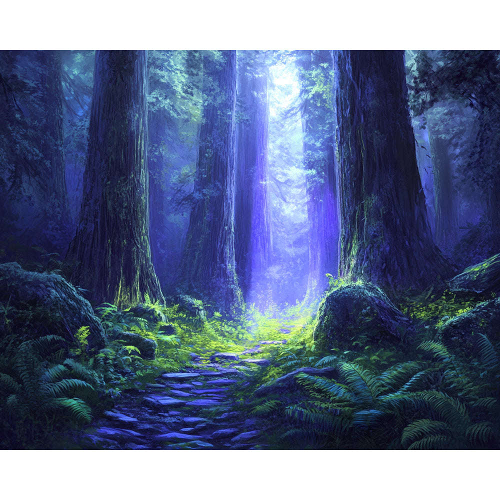 Deep Purple Forest Painting By Number 2