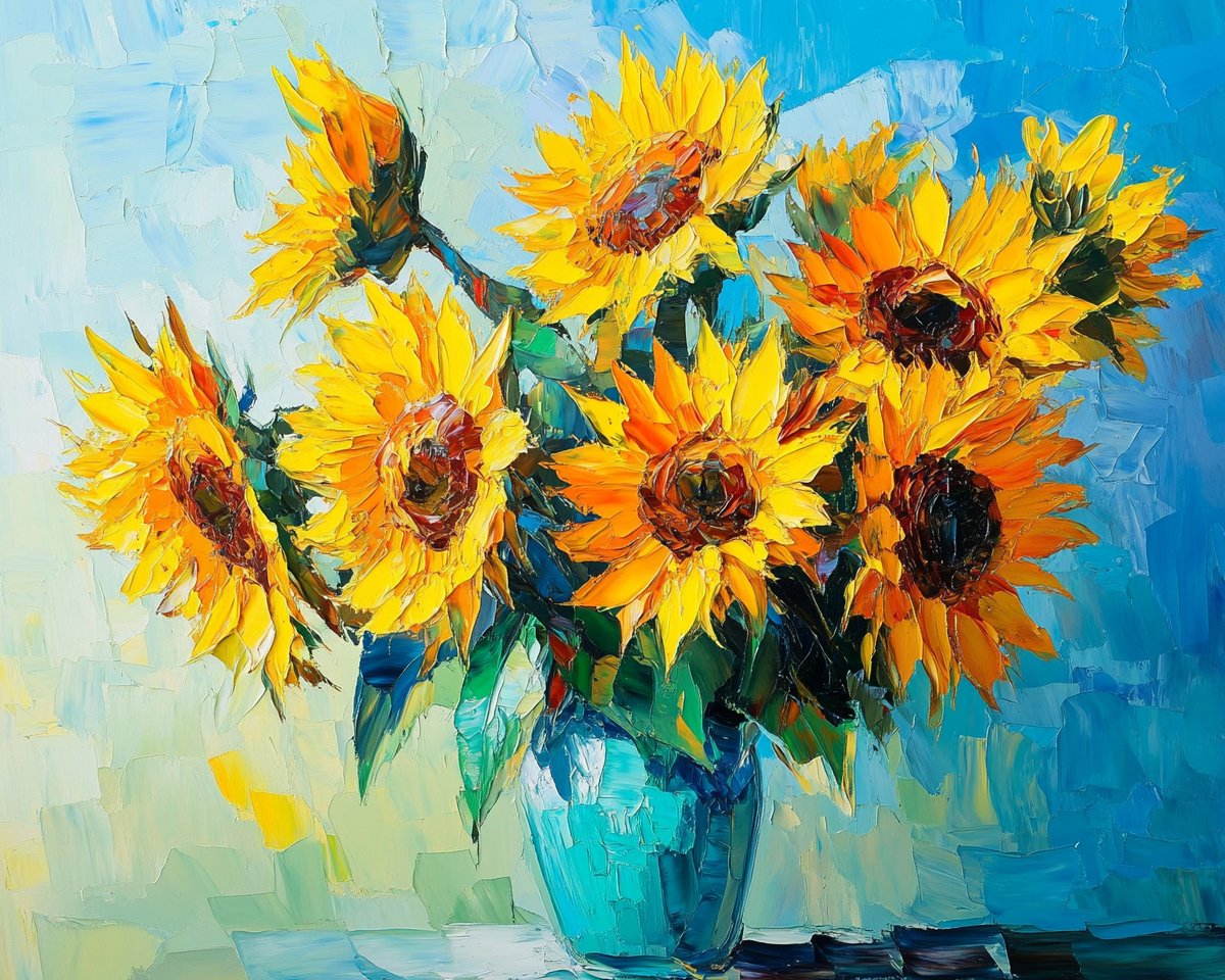 Sunflower Painting By Number 2