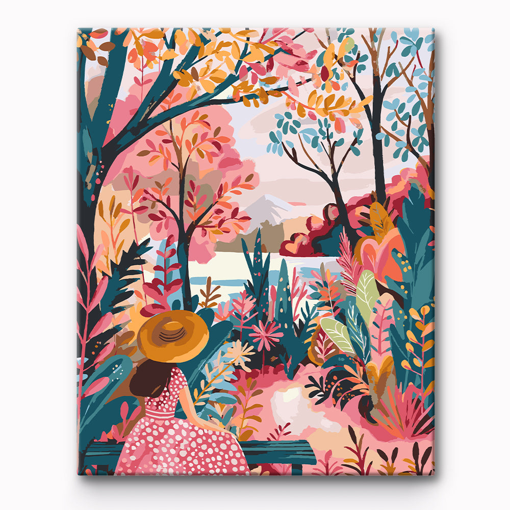 Spring Lake Painting By Number 1
