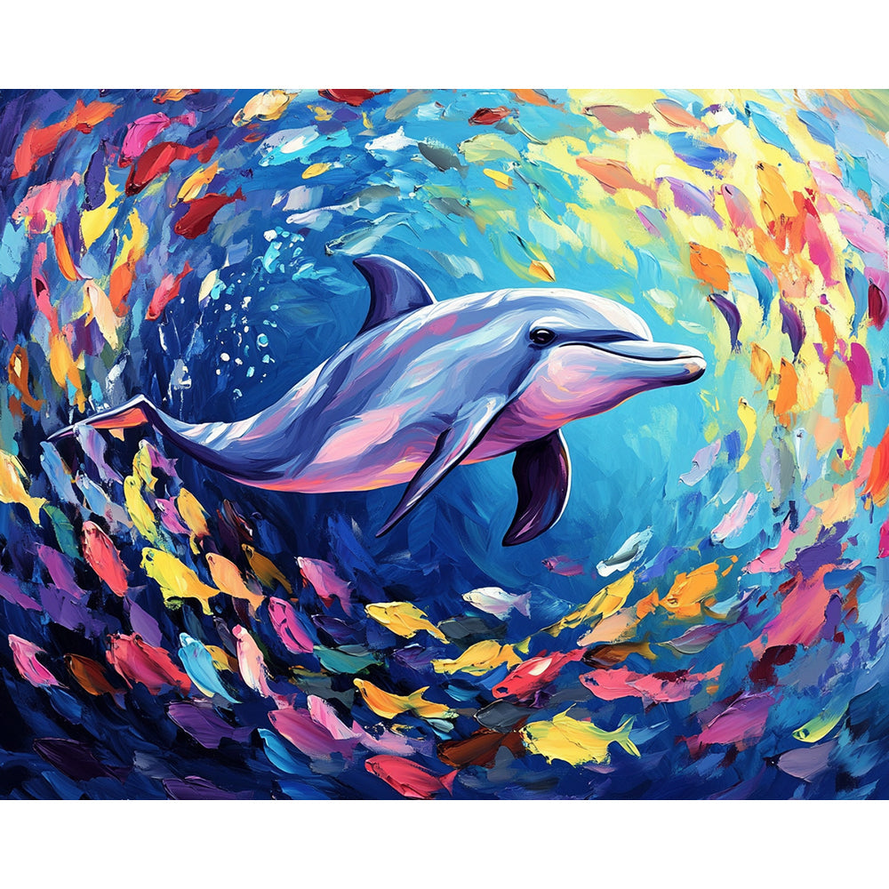 Dolphin Painting By Number 2