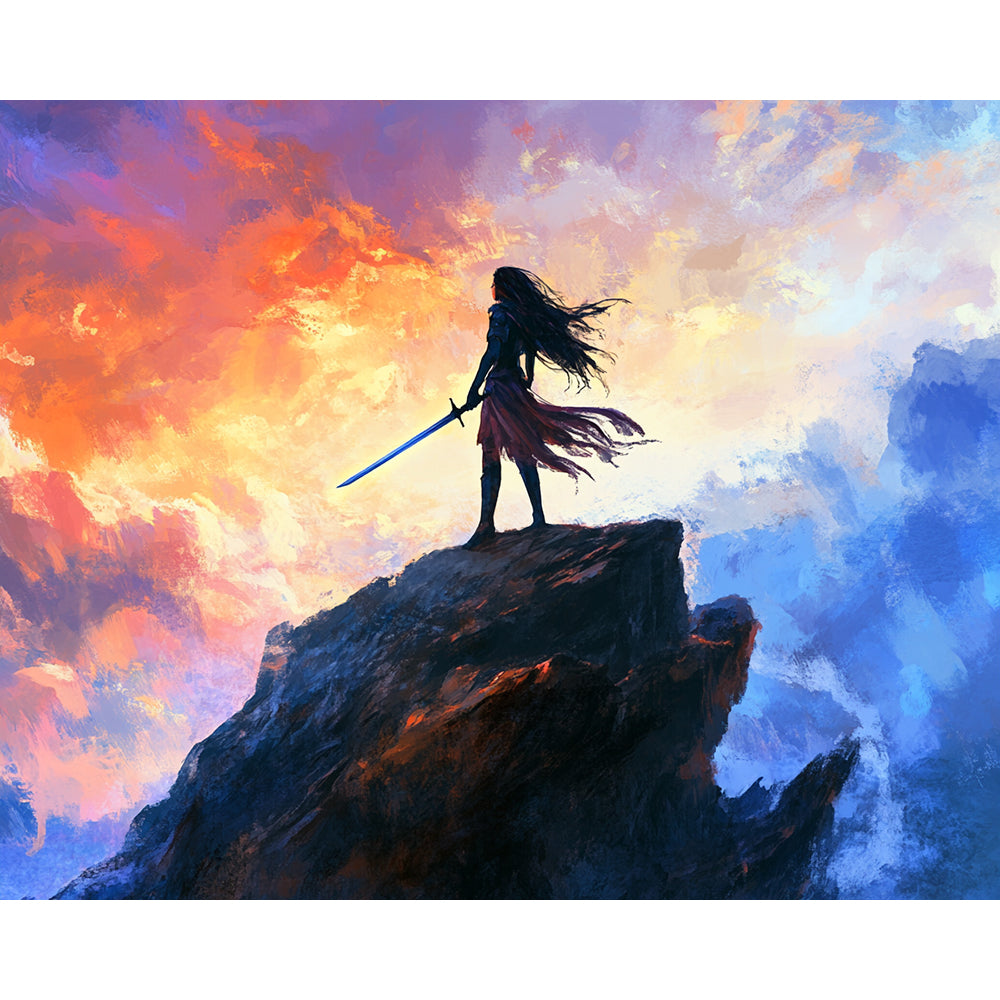 Lady Knight Painting By Number 2