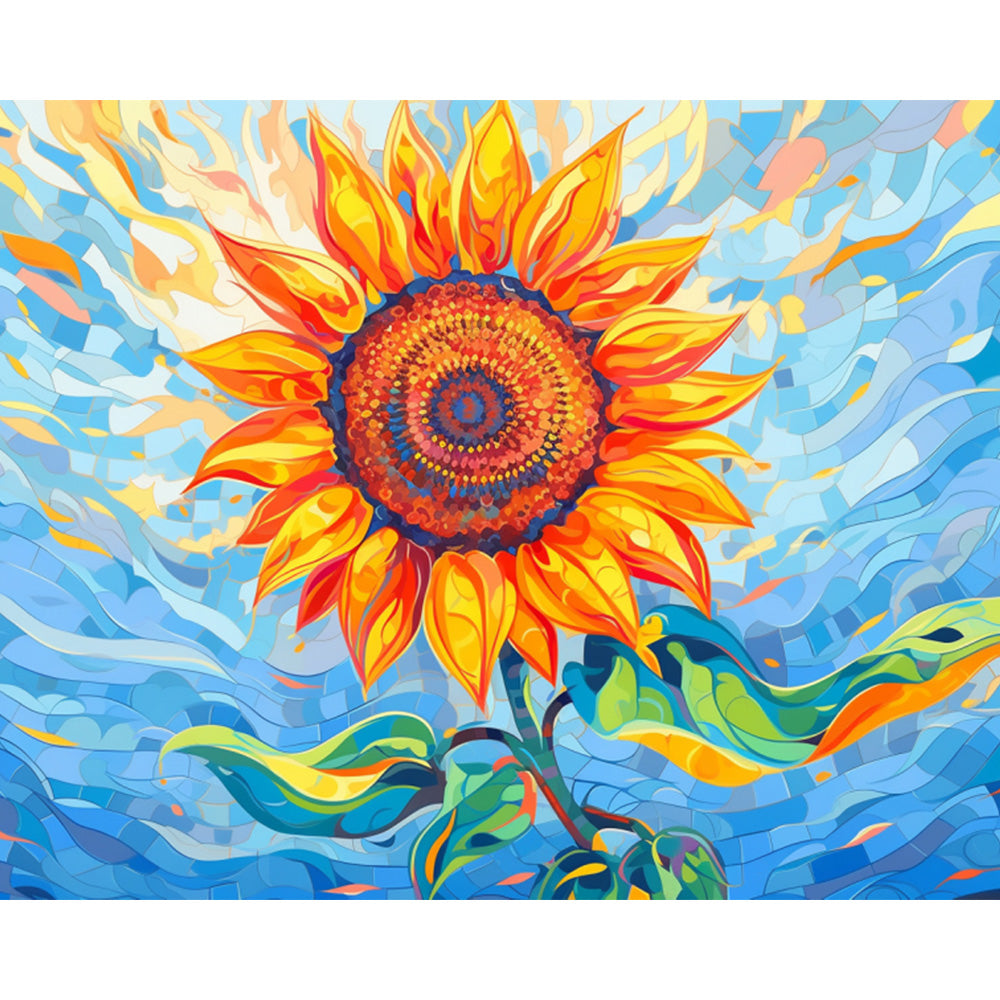 Sunflower Painting By Number 2