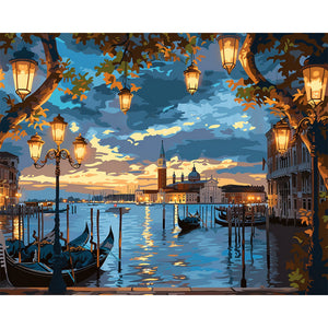 Lantern And Boat Painting By Number 2