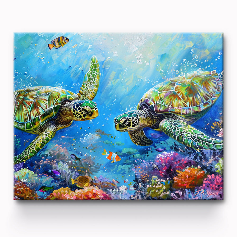 Turtles Painting By Number 1