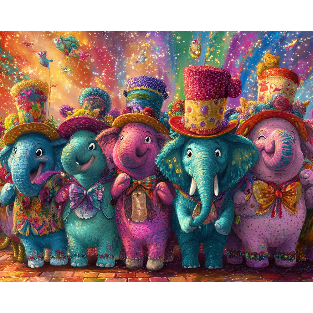 Funny Elephant Painting By Number 2