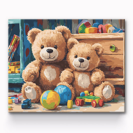 Vinnie Bear Painting By Number 1