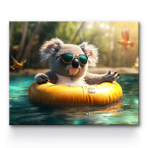 Sloth Playing in Water Painting By Number 1
