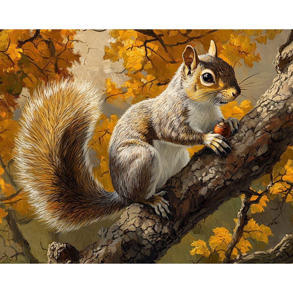 Squirrels Painting By Number 2