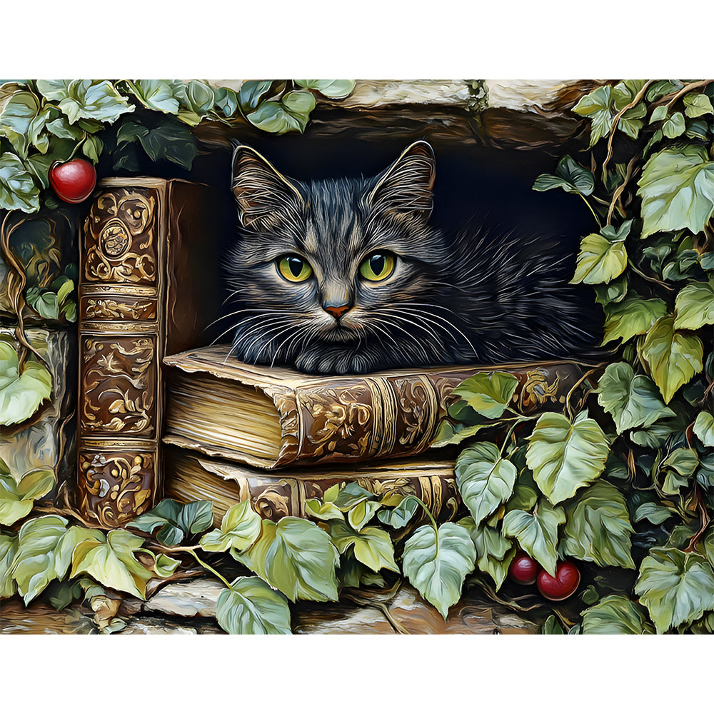 Book Cat Painting By Number 2
