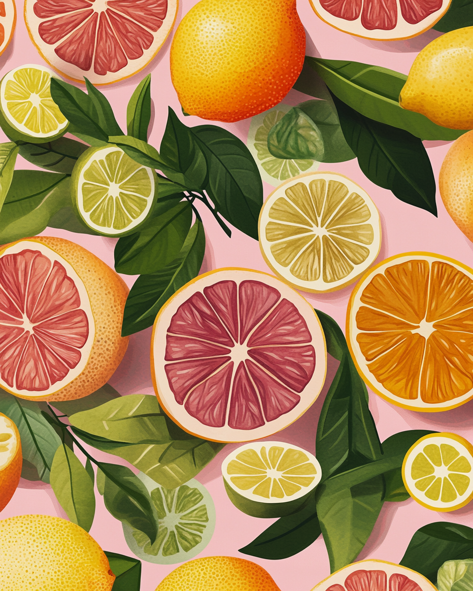 Citrus Fruits Painting By Number 2