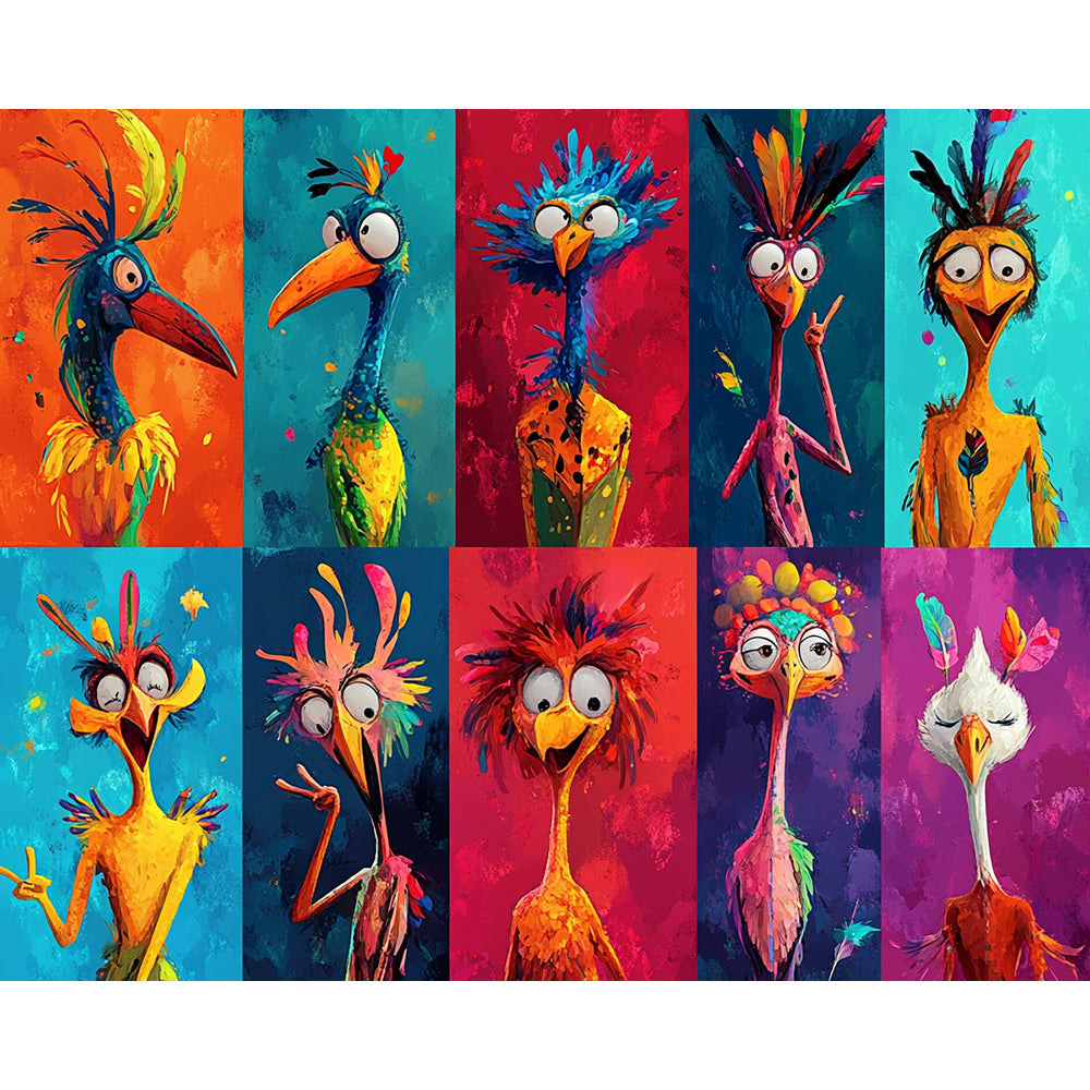 Portrait Of Animals Painting By Number 2