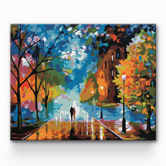 Lovers In The Forest Painting By Number 1