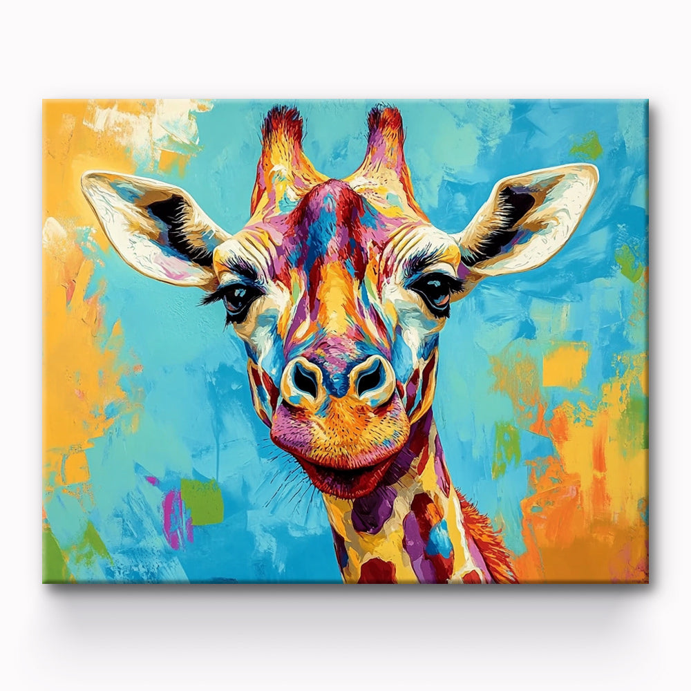 Giraffe Painting By Number 1