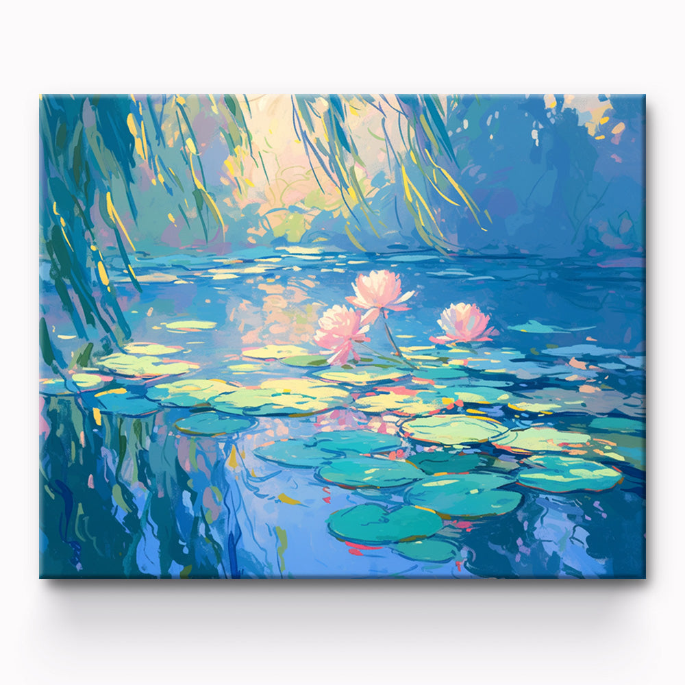 Lotus Leaf Painting By Number 1