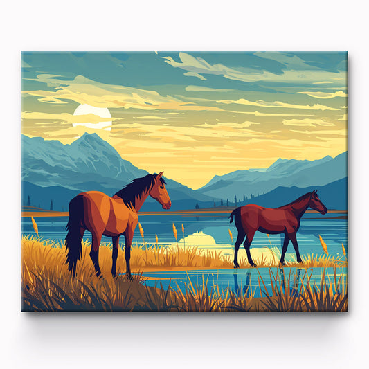 Horse Painting By Number 1