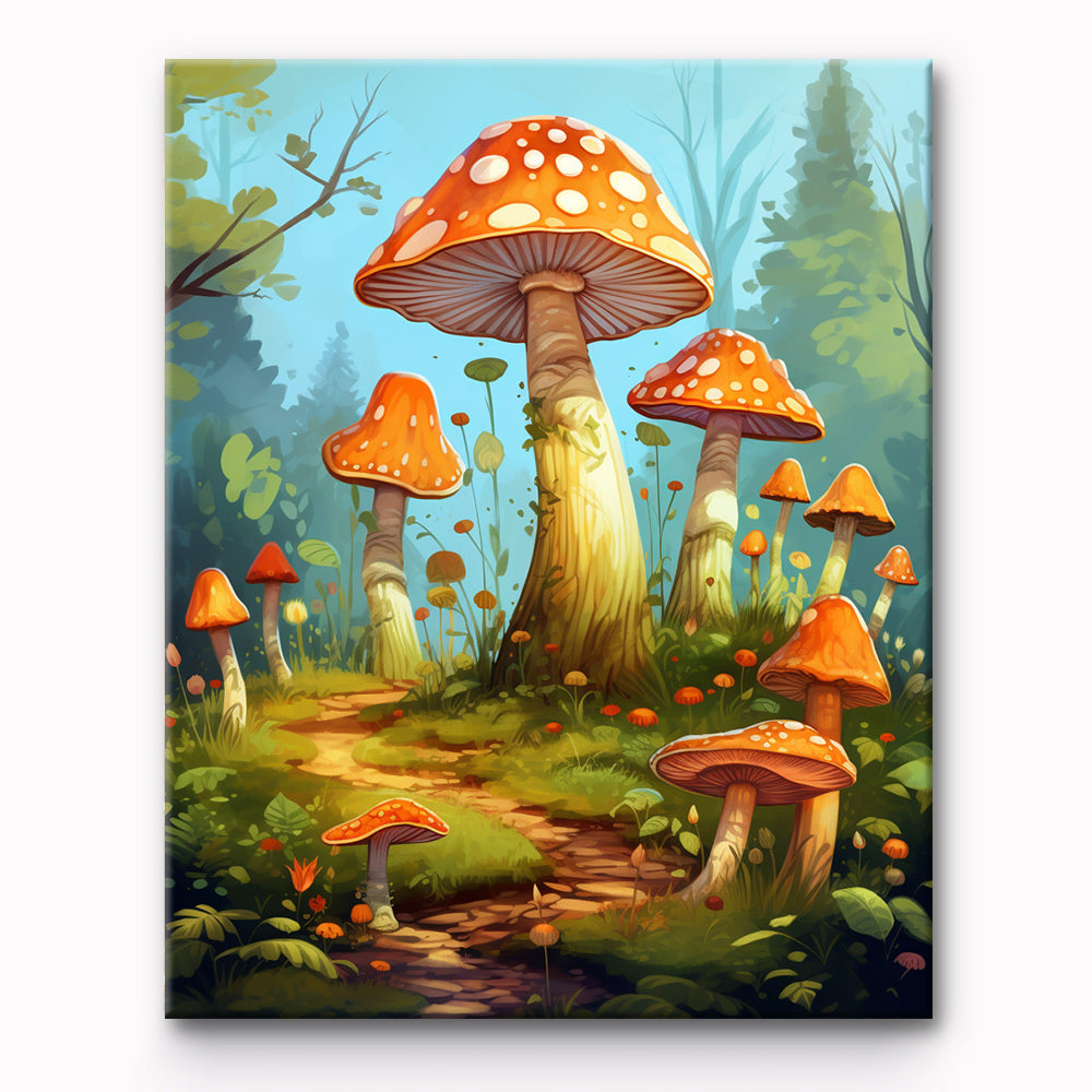 Mushroom World Painting By Number 1