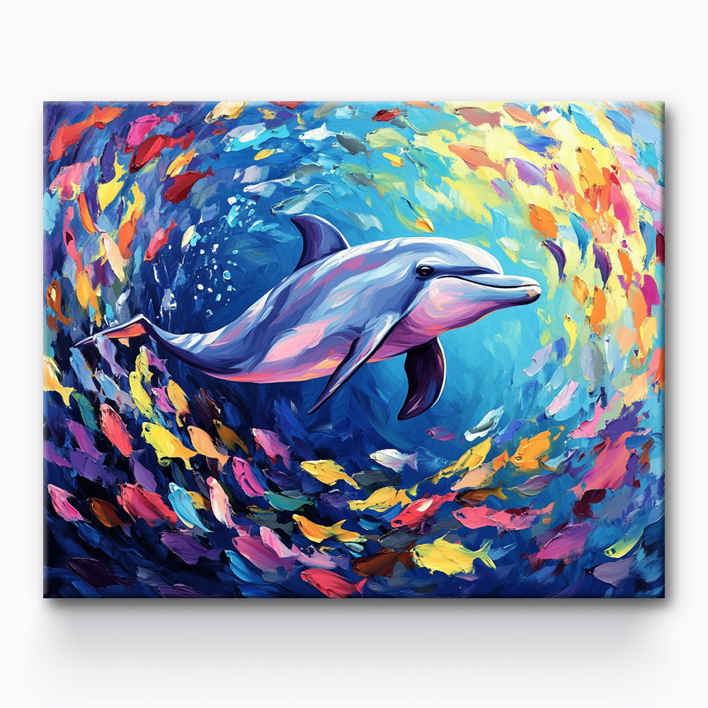 Dolphin Painting By Number 1