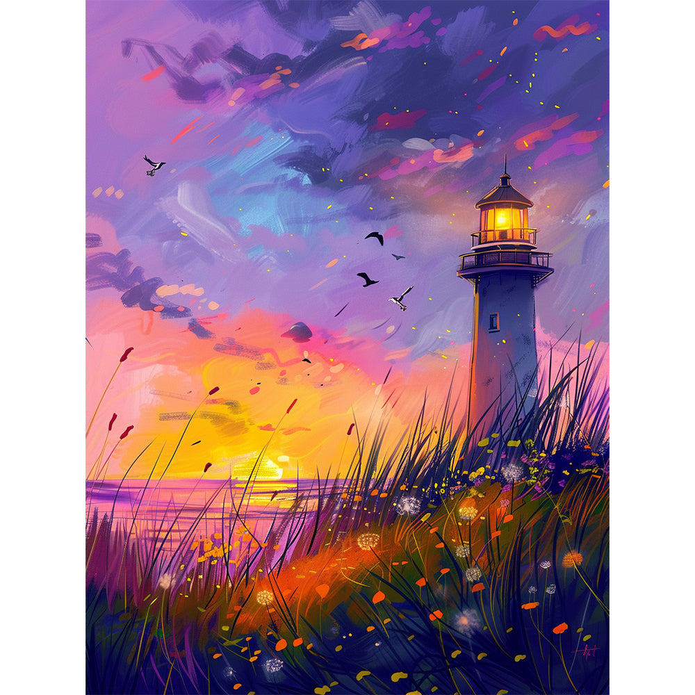 Lighthouse  Painting By Number 2