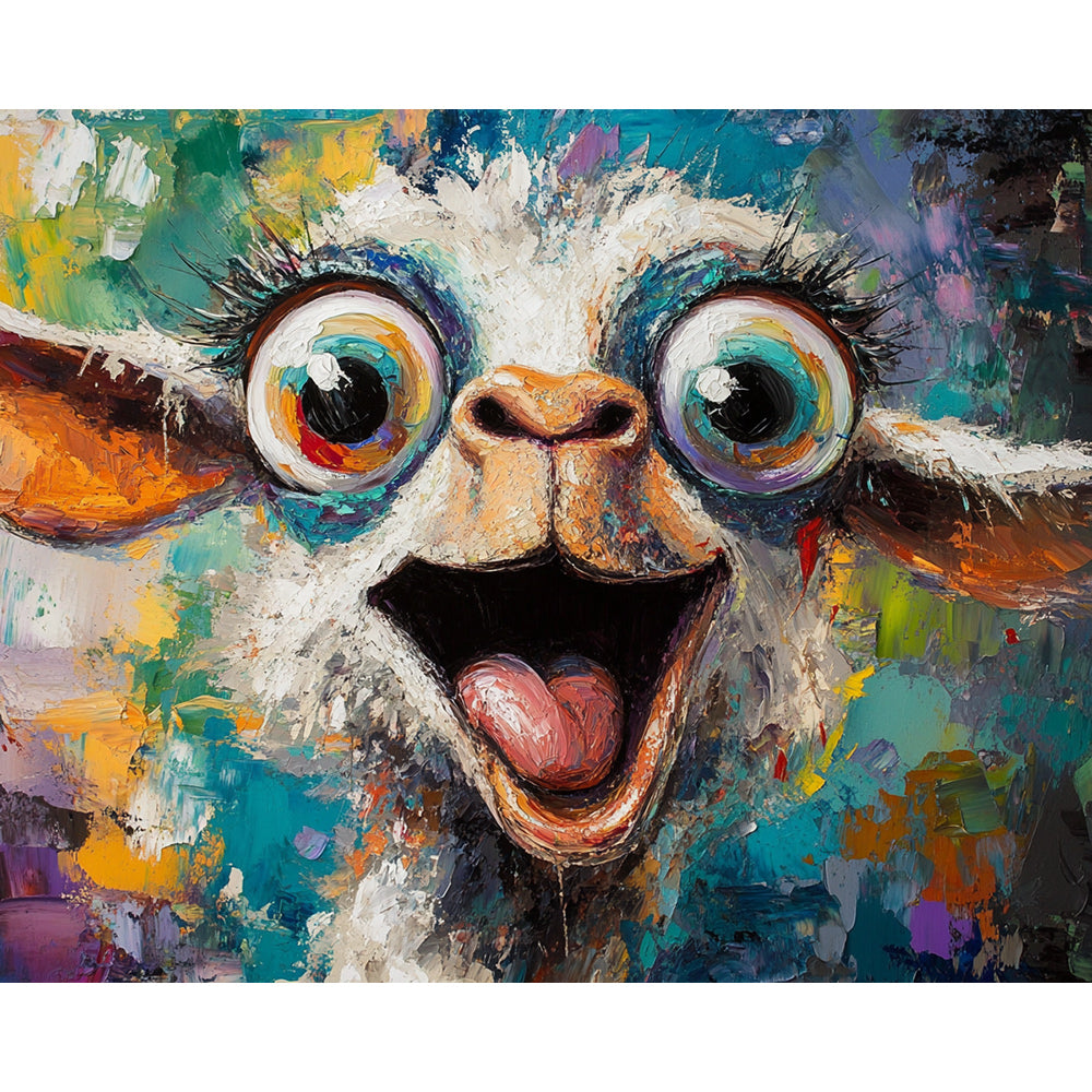 Goat Portrait Painting By Number 2