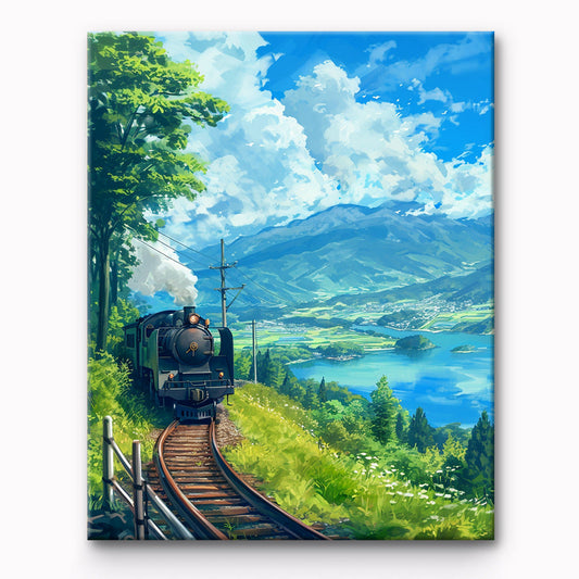 Train Tracks Painting By Number 1