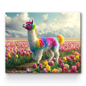 Rainbow Alpaca Painting By Number 1