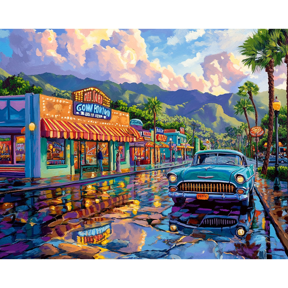 Hollywood Street Painting By Number 2